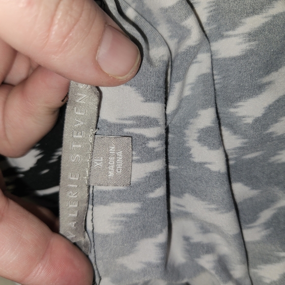 Valerie Stevens Womans Maxi Black/White Skirt Size Xl - Picture 10 of 12